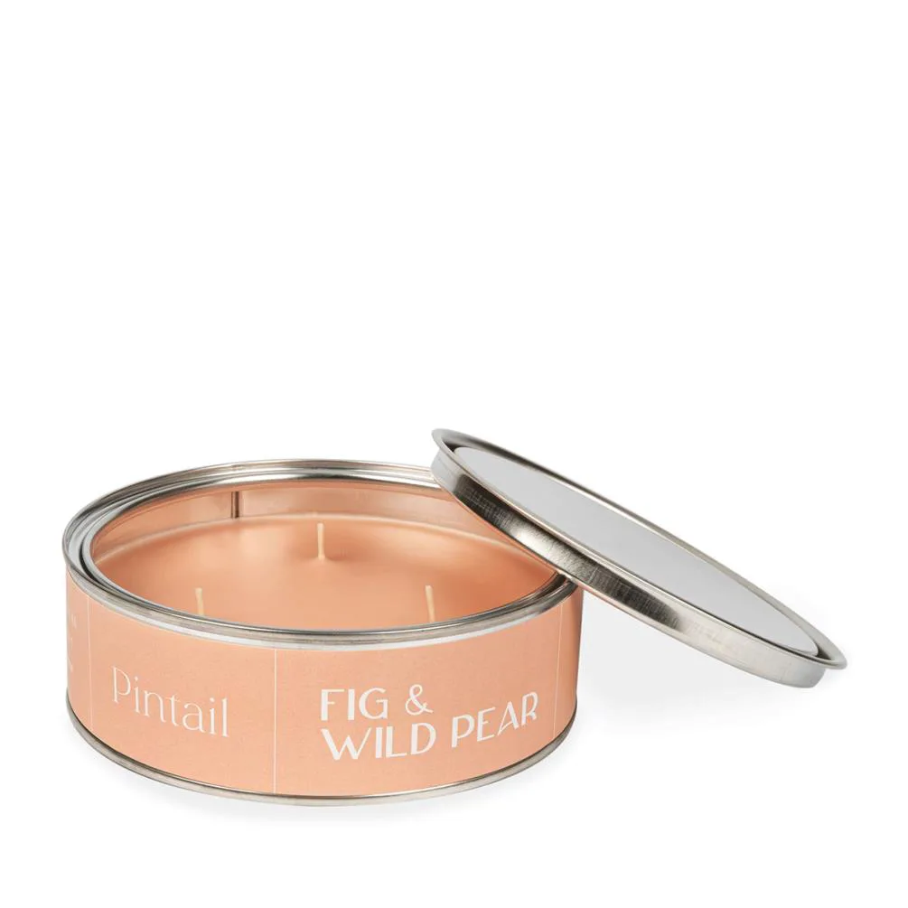 Pintail Candles Fig &amp; Wild Pear Triple Wick Tin Candle