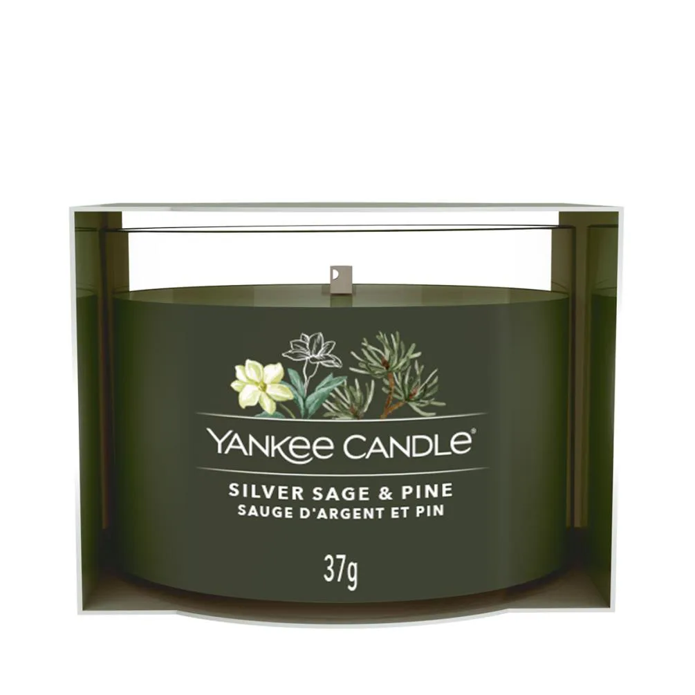 Yankee Candle Silver Sage & Pine Filled Votive Candle