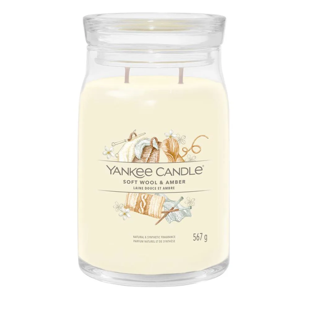 Yankee Candle Soft Wool & Amber Large Jar