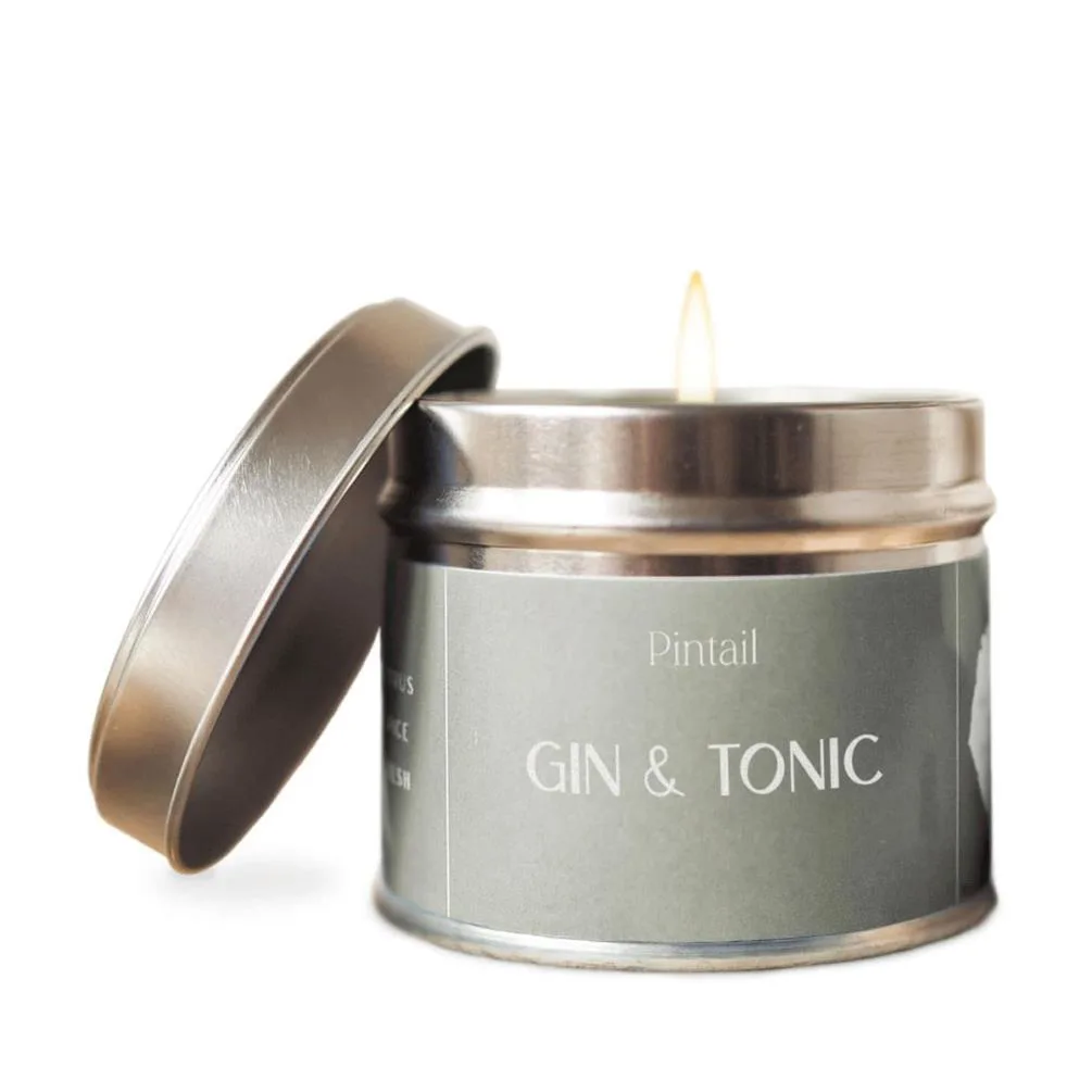 Pintail Candles Gin &amp; Tonic Tin Candle