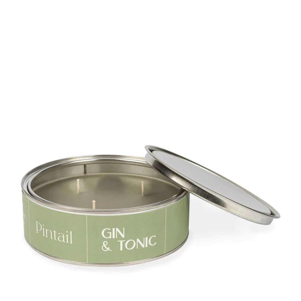 Pintail Candles Gin &amp; Tonic Triple Wick Tin Candle