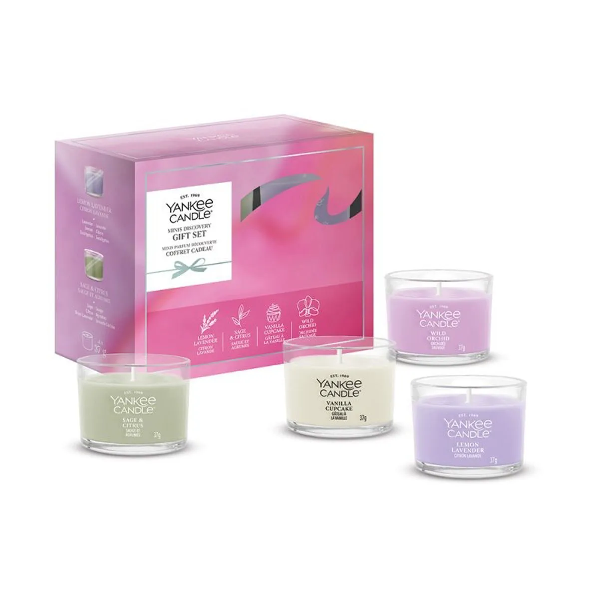 Yankee Candle 4 Filled Votive Candle Gift Set