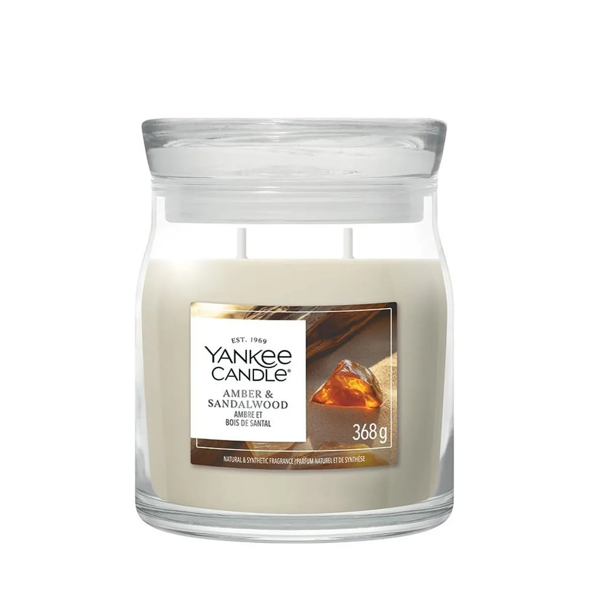 Yankee Candle Amber & Sandalwood Medium Jar