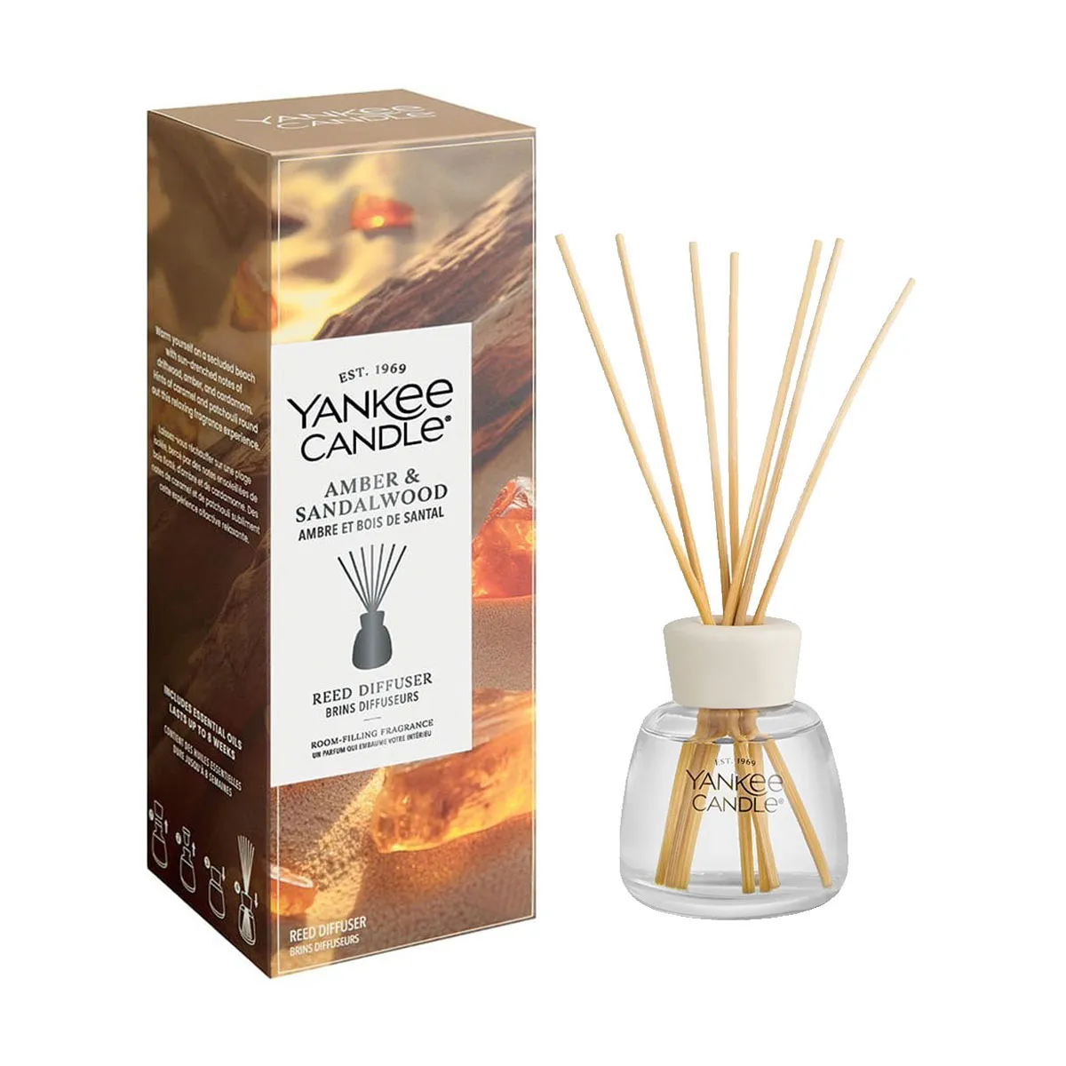 Yankee Candle Amber & Sandalwood Reed Diffuser 250ml