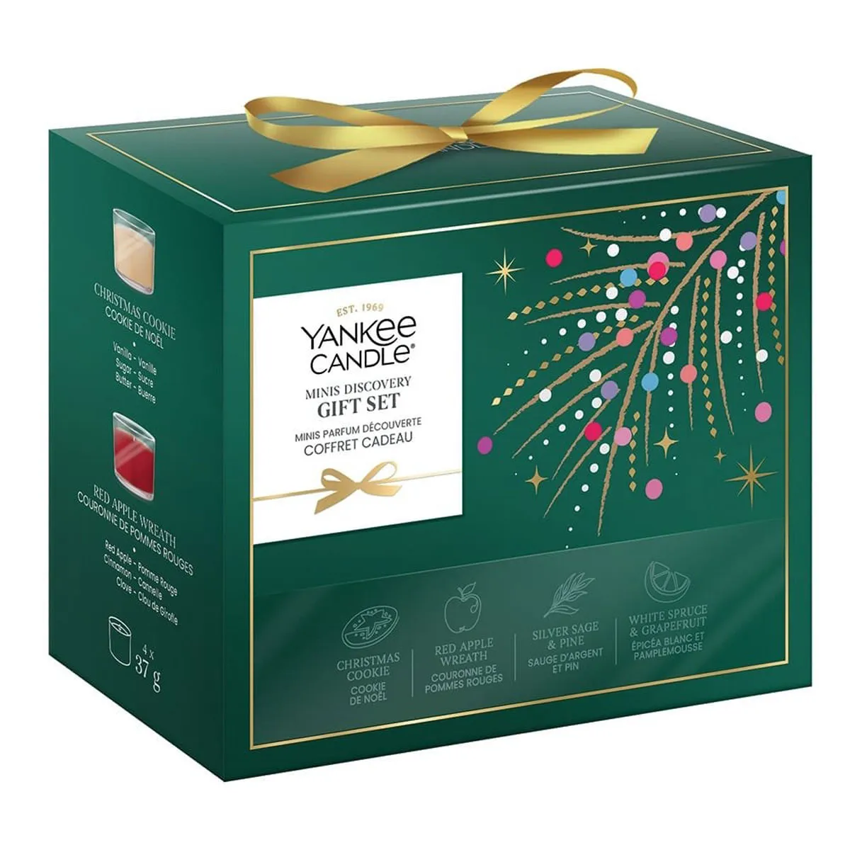 Yankee Candle 4 Filled Votive Candle Christmas Gift Set