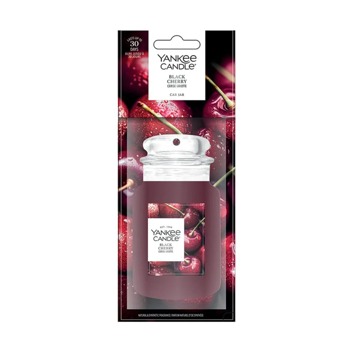 Yankee Candle Black Cherry Car Jar Air Freshener