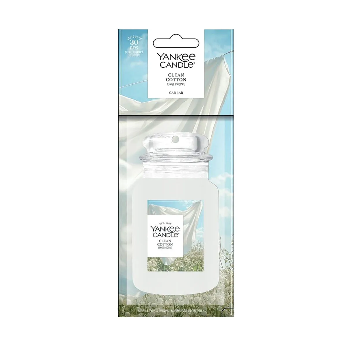 Yankee Candle Clean Cotton Car Jar Air Freshener