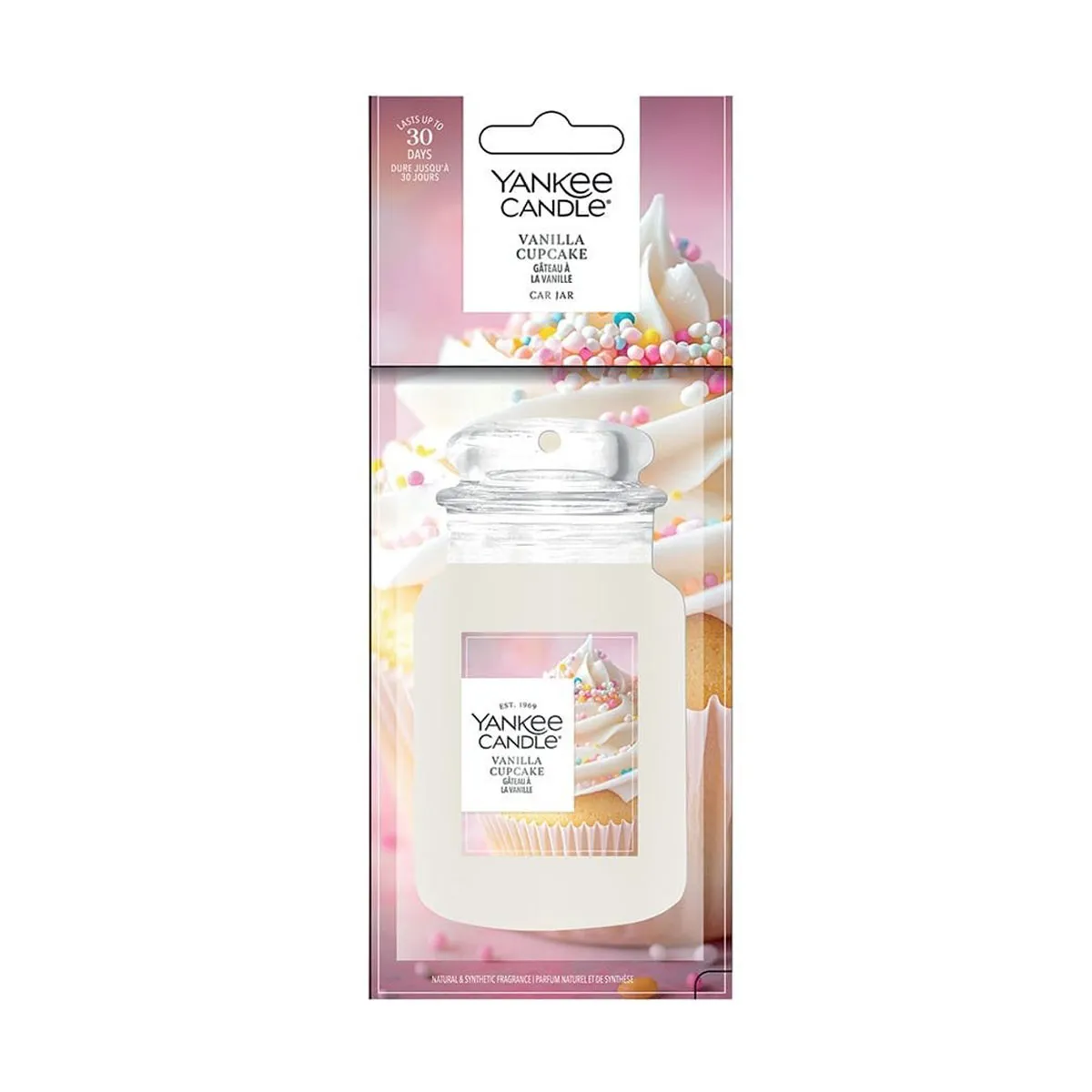 Yankee Candle Vanilla Cupcake Car Jar Air Freshener
