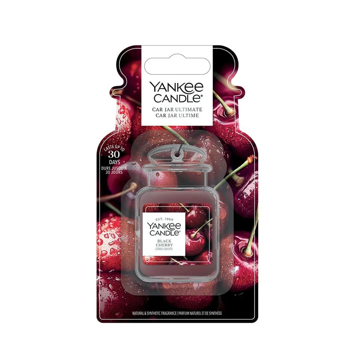 Yankee Candle Black Cherry Car Jar Ultimate Air Freshener