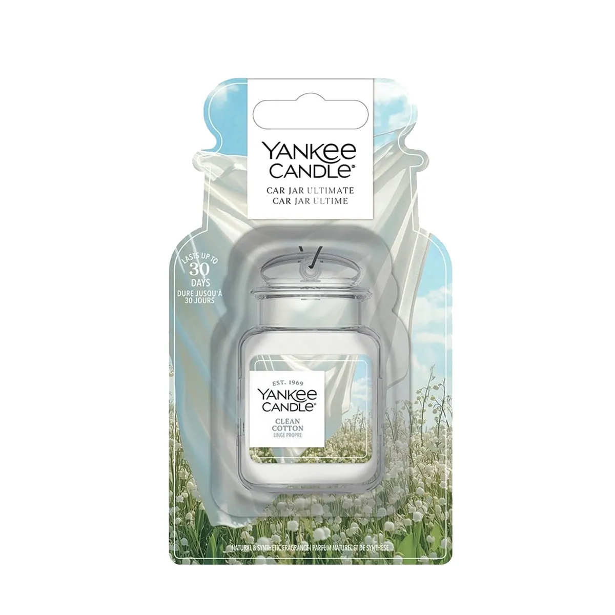 Yankee Candle Clean Cotton Car Jar Ultimate Air Freshener