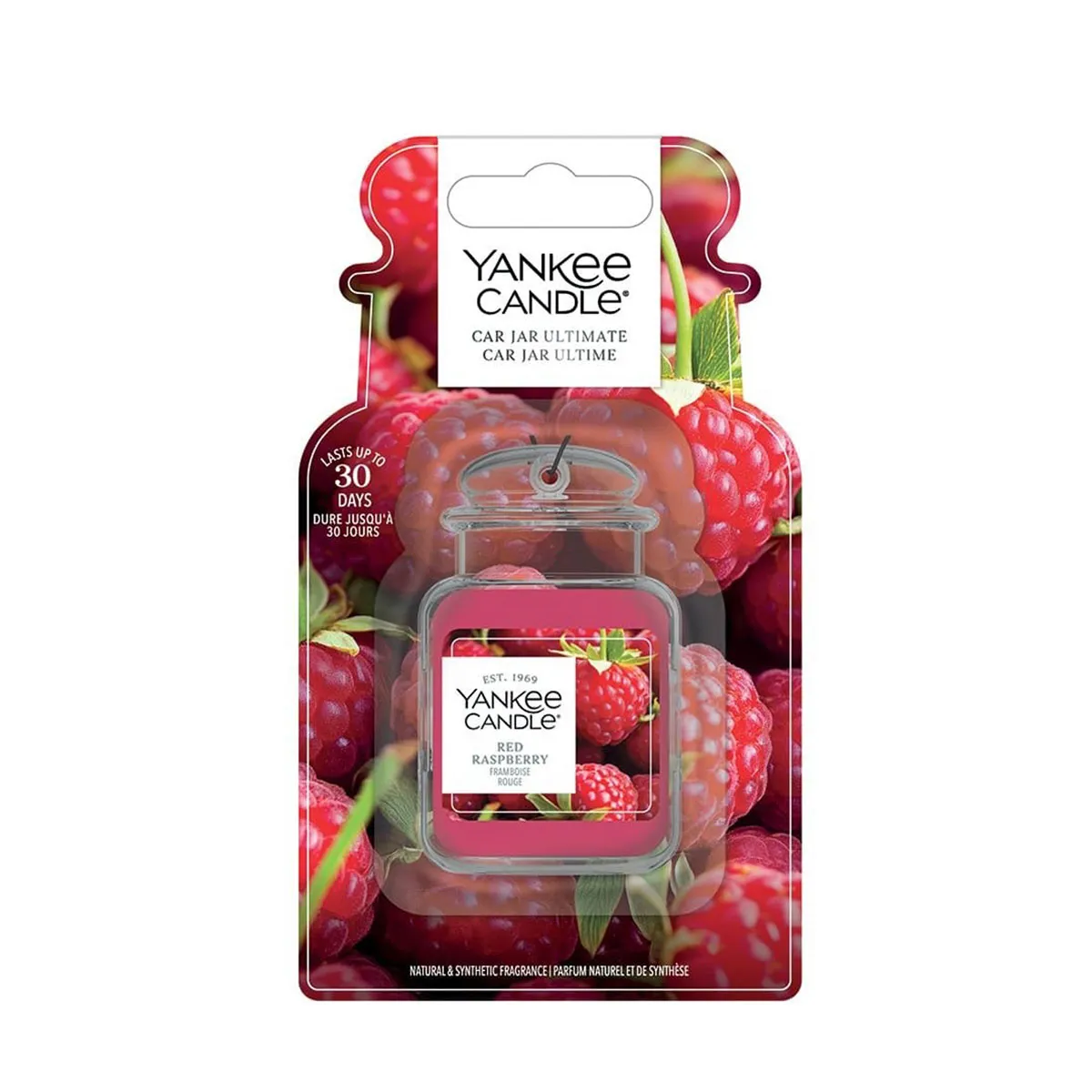 Yankee Candle Red Raspberry Car Jar Ultimate Air Freshener