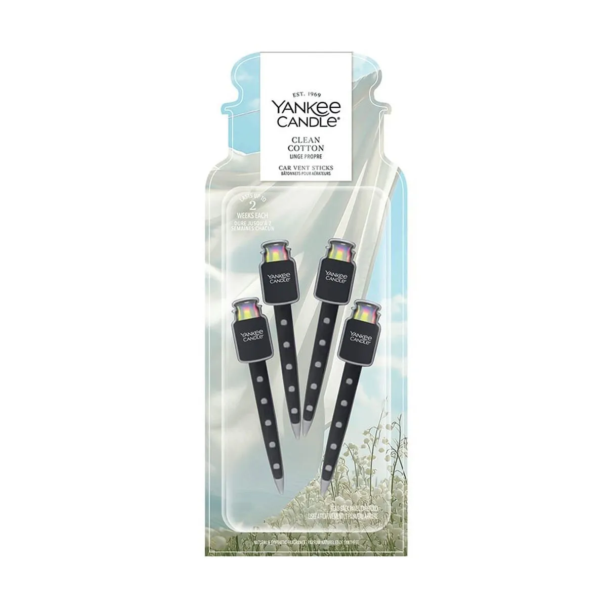 Yankee Candle Clean Cotton Smart Scent Vent Sticks