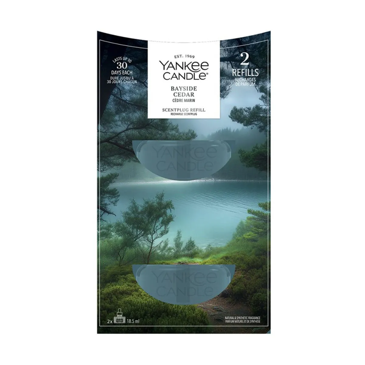 Yankee Candle Bayside Cedar Scent Plug Refills (Pack of 2)