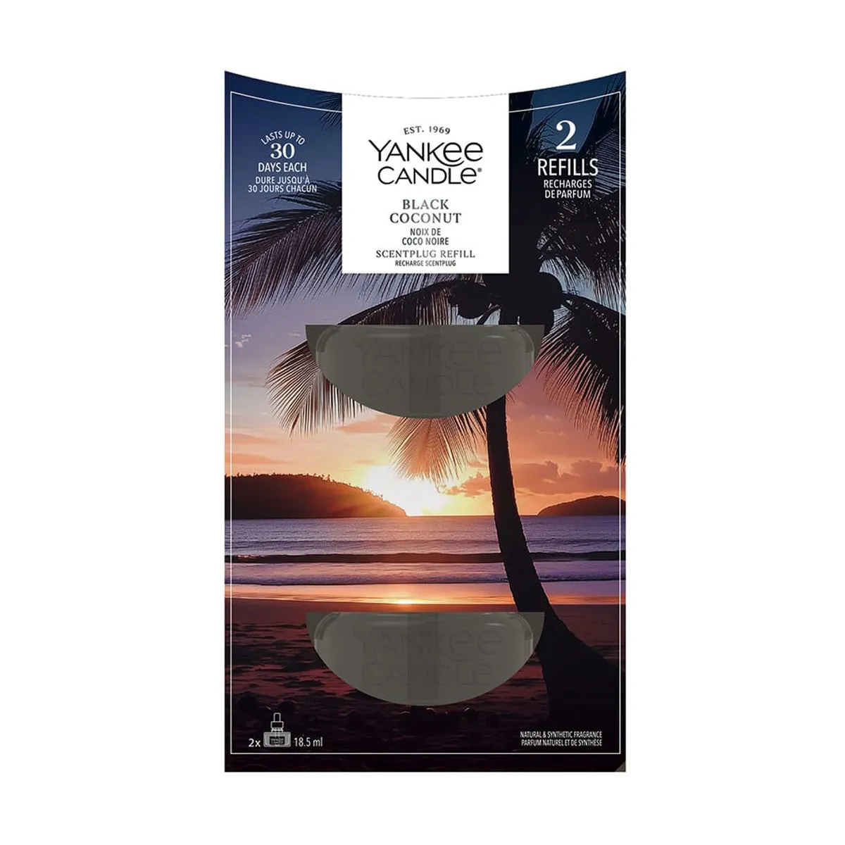 Yankee Candle Black Coconut Scent Plug Refills (Pack of 2)