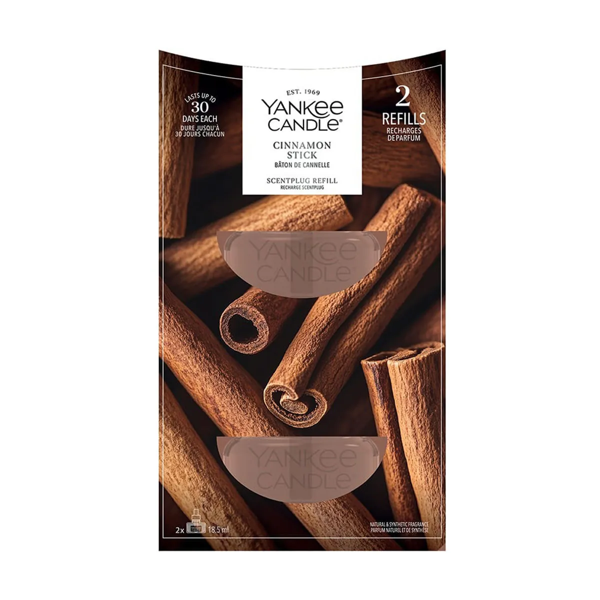 Yankee Candle Cinnamon Stick Scent Plug Refills (Pack of 2)