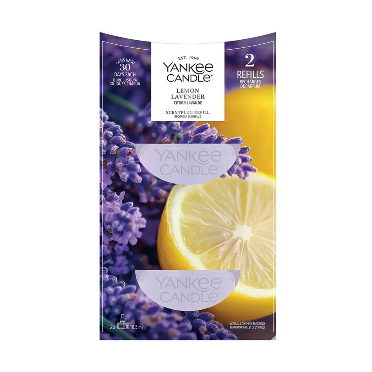 Yankee Candle Lemon Lavender Scent Plug Refills (Pack of 2)
