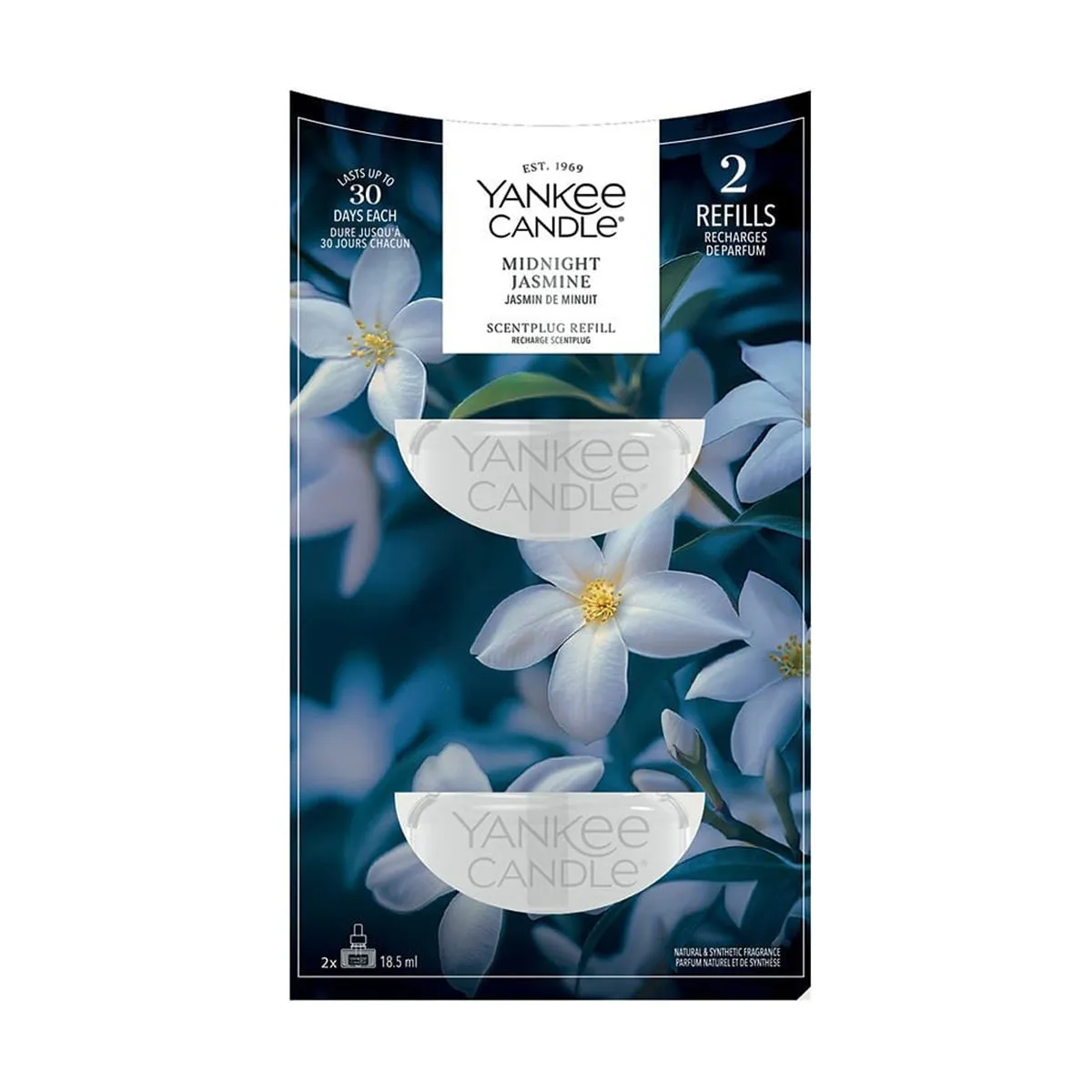 Yankee Candle Midnight Jasmine Scent Plug Refills (Pack of 2)