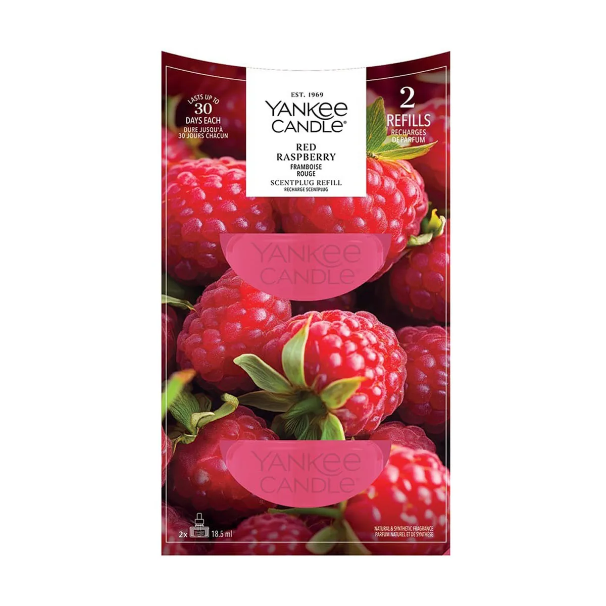 Yankee Candle Red Raspberry Scent Plug Refills (Pack of 2)