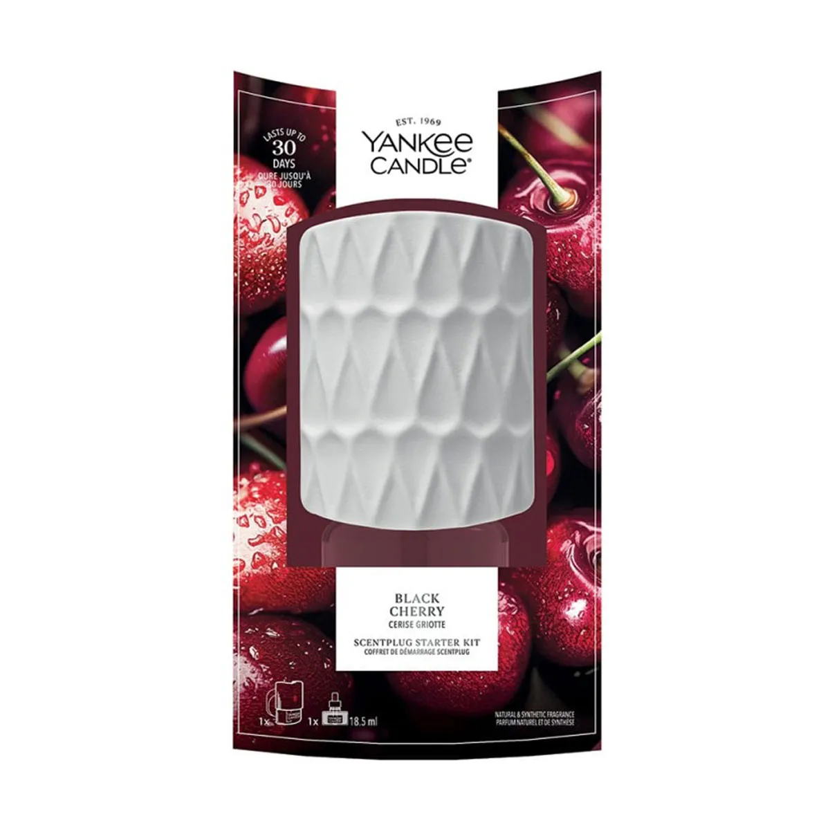 Yankee Candle Black Cherry Organic Scent Plug Starter Kit