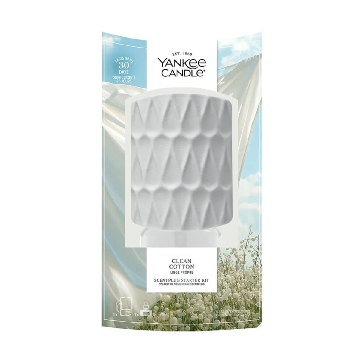 Yankee Candle Clean Cotton Organic Scent Plug Starter Kit