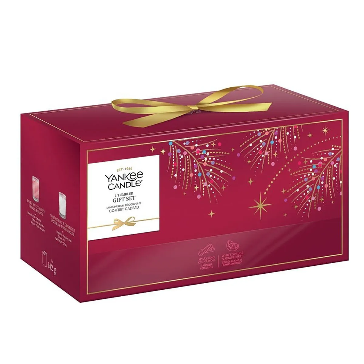 Yankee Candle 2 Medium Tumbler Jar Candle Christmas Gift Set
