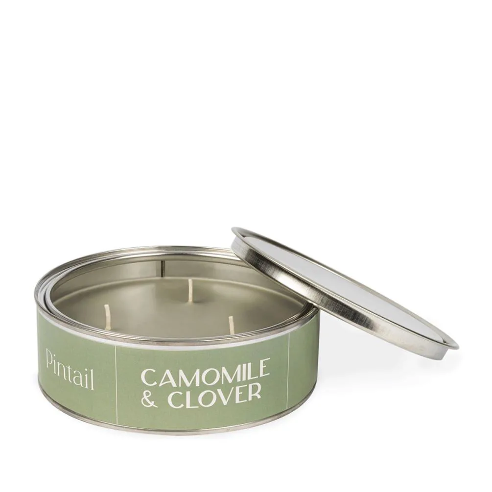 Pintail Candles Camomile &amp; Clover Triple Wick Tin Candle