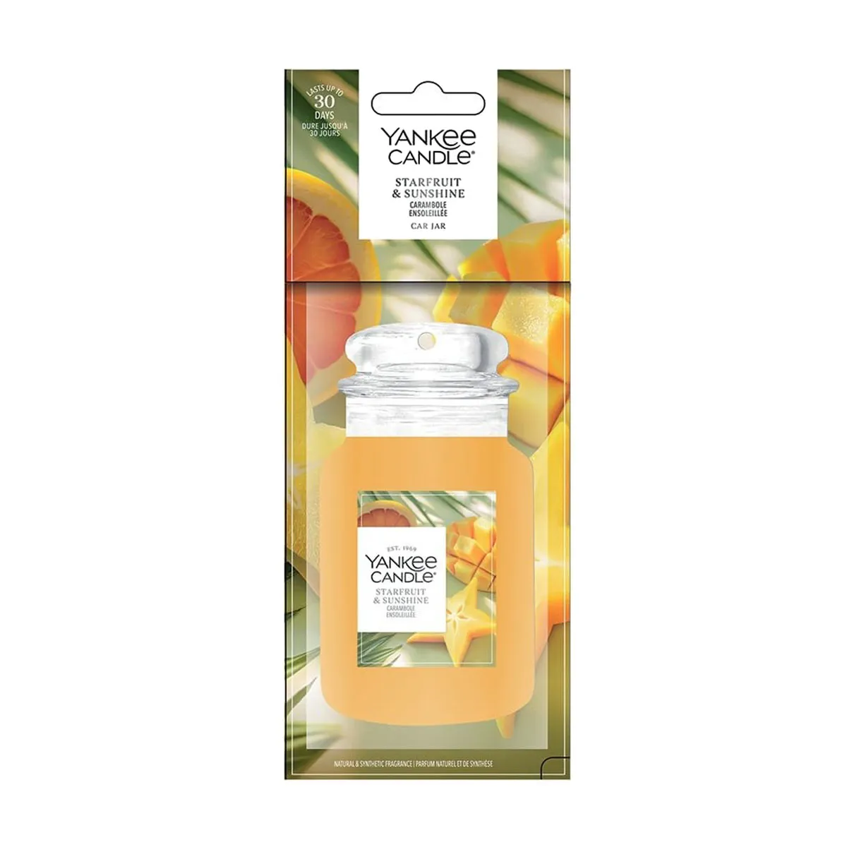 Yankee Candle Starfruit & Sunshine Car Jar Air Freshener