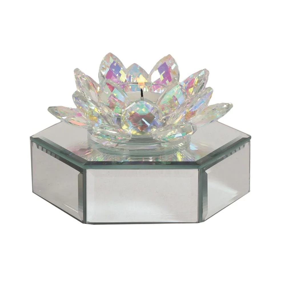 Straits Lustre Crystal Lotus Tealight Candle Holder