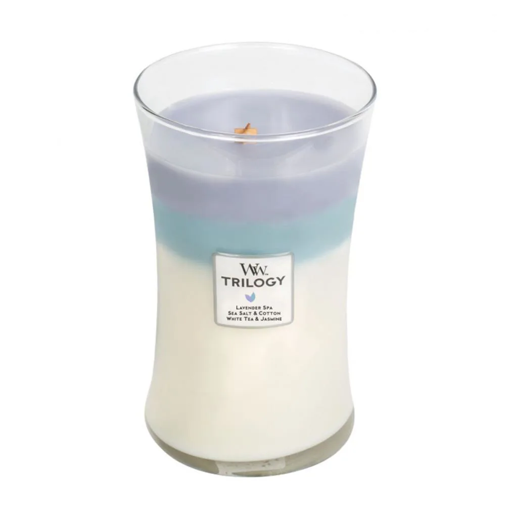 WoodWick Trilogy Calming Retreat Large Hourglass Candle