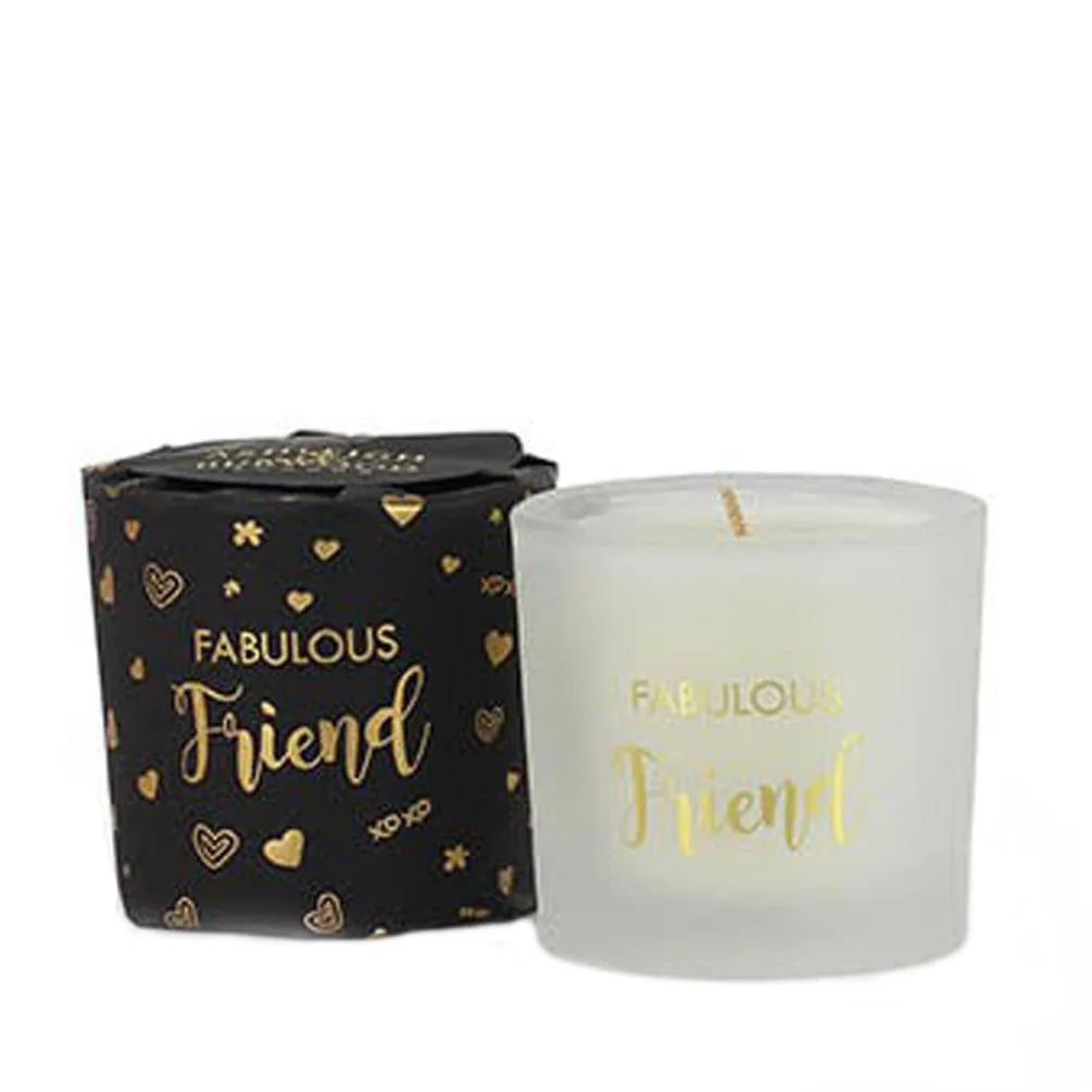 Ashleigh & Burwood Fabulous Friend Wrapped Mini Candle