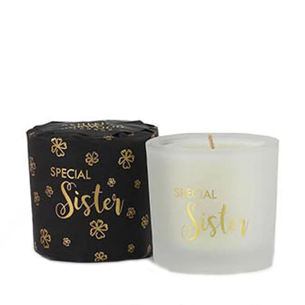 Ashleigh & Burwood Special Sister Wrapped Mini Candle