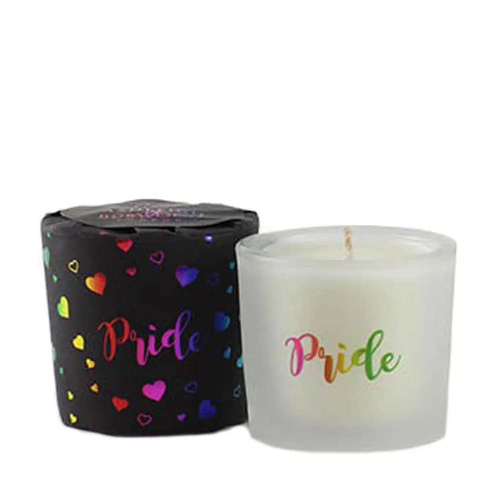 Ashleigh & Burwood Pride Wrapped Mini Candle