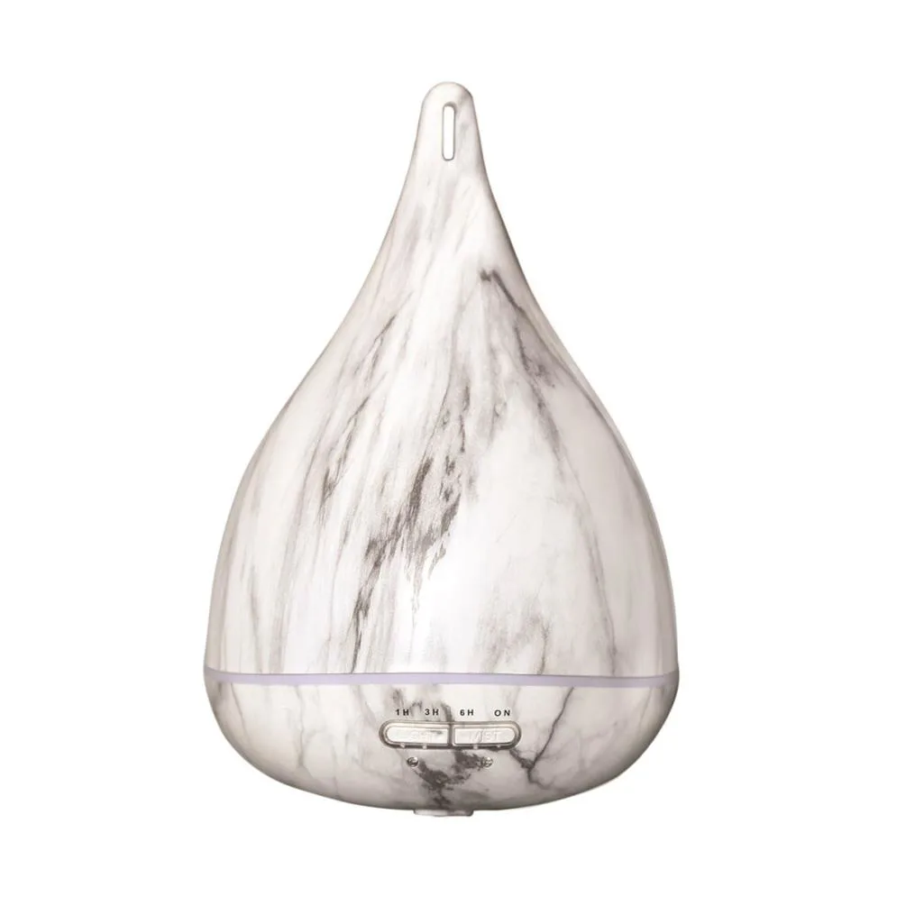 Aroma Marble Effect LED Ultrasonic Electric Essential Oil Diffuser