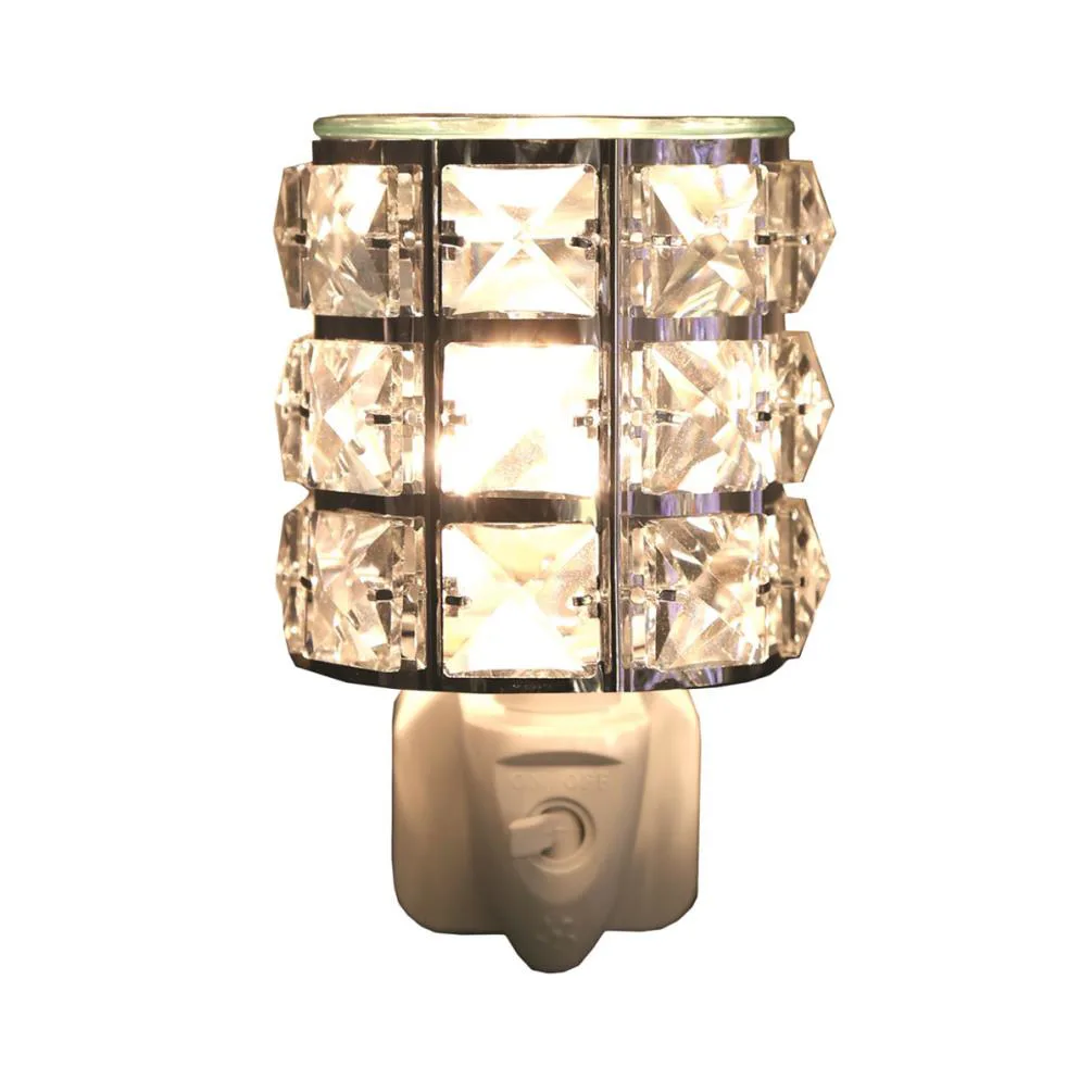 Aroma Clear Crystal Metal Plug In Wax Melt Warmer