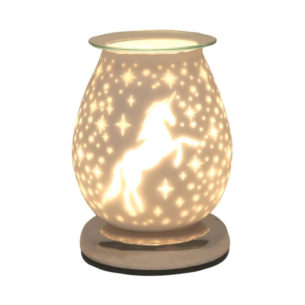 Aroma Fairy White Satin 3D Electric Wax Melt Warmer (AR1634