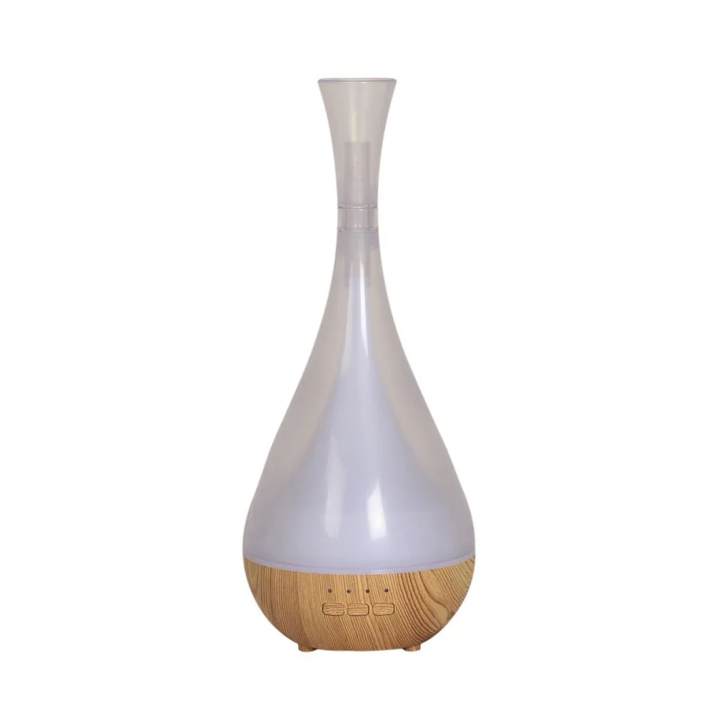Aroma LED Light Wood Effect Funnel Ultrasonic Electric Oil Diffuser