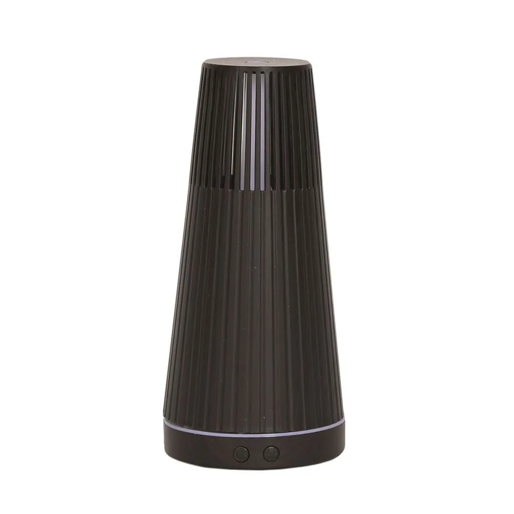 Aroma LED Dark Wood Effect Chimney Ultrasonic Electric Oil Diffuser