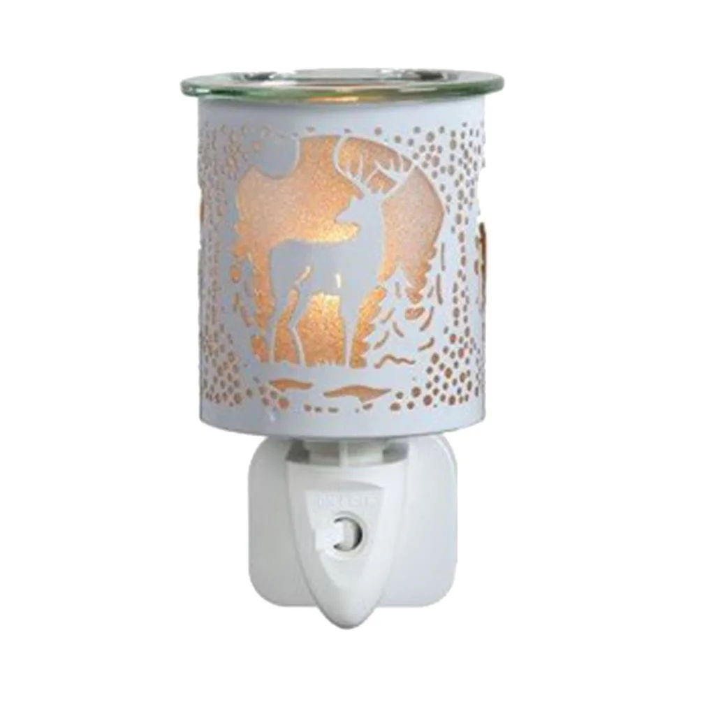 Aroma White & Gold Stag Plug In Wax Melt Warmer