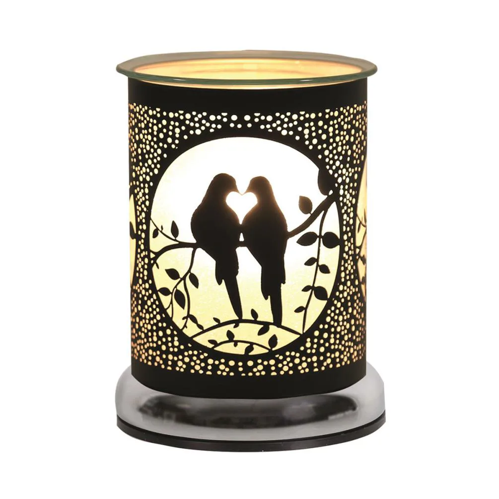 Aroma Black Doves Cylinder Electric Wax Melt Warmer