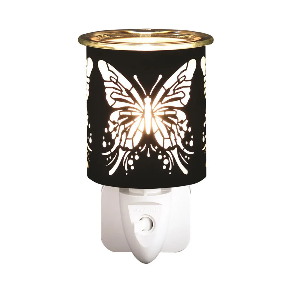Aroma Black &amp; Gold Large Butterfly Plug In Wax Melt Warmer