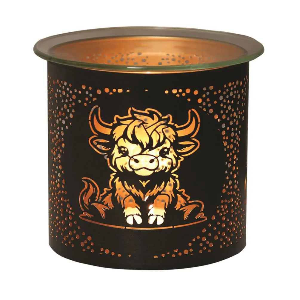 Aroma Black &amp; Gold Highland Jar Sleeve &amp; Wax Melt Warmer