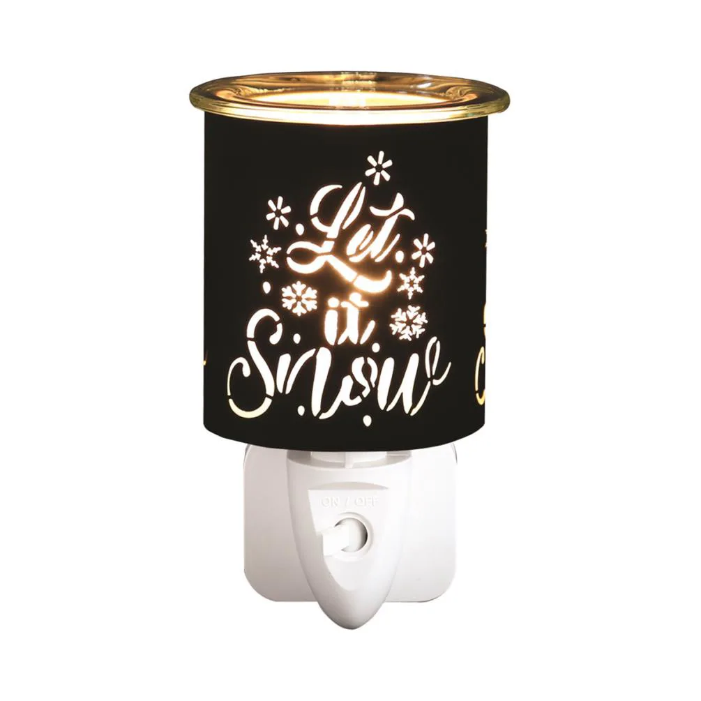 Aroma Black & Gold Let It Snow Plug In Wax Melt Warmer