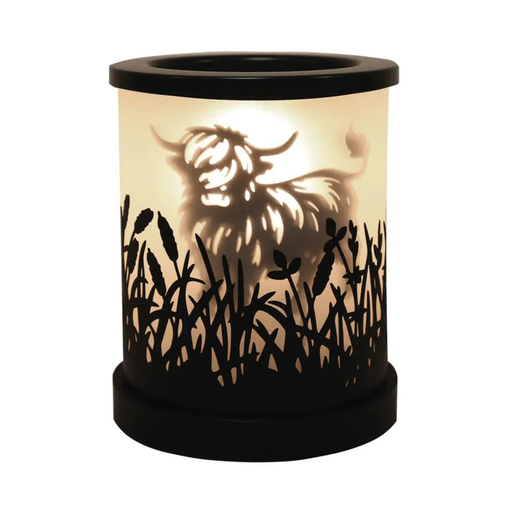 Aroma Black Highland Cow Electric Wax Melt Warmer