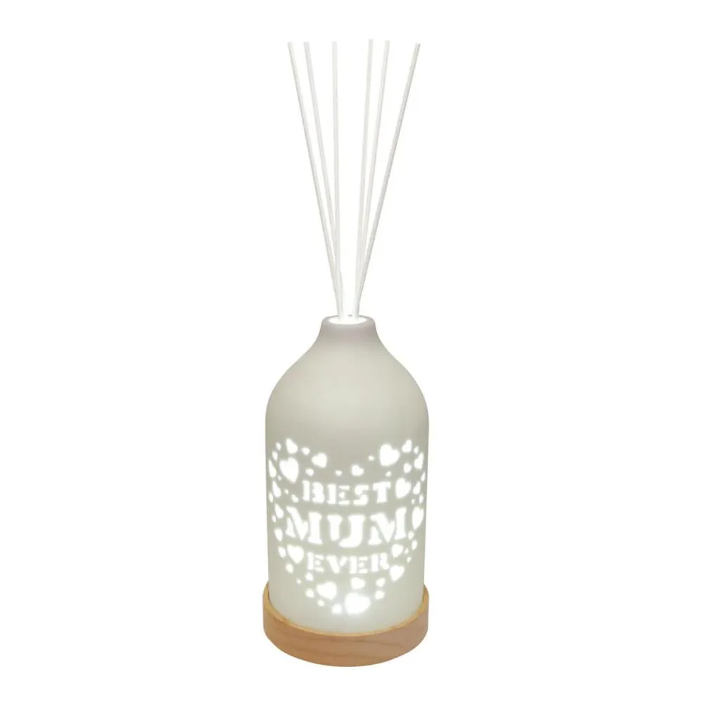 Woodbridge Best Mum Ever LED Light up Reed Diffuser