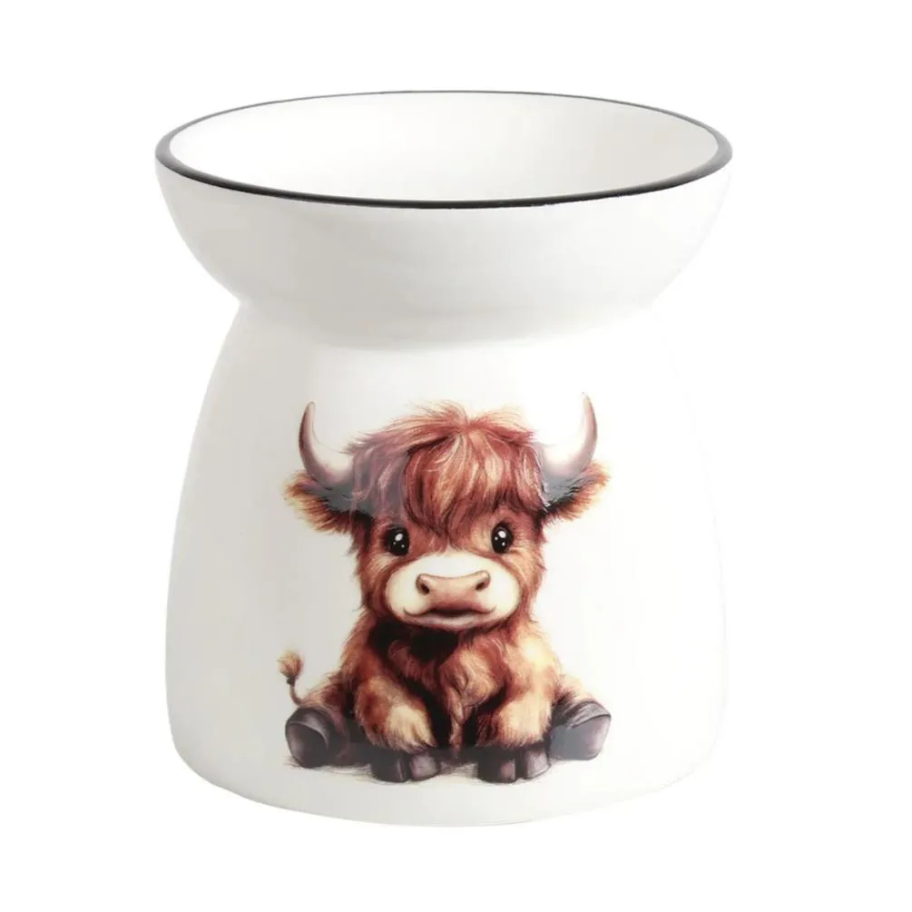 Aroma Highland Cow Calf Ceramic Wax Melt Warmer