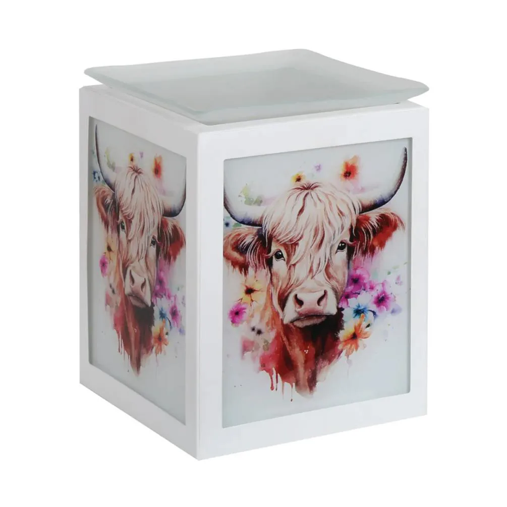 Aroma Highland Cow Square Electric Wax Melt Warmer