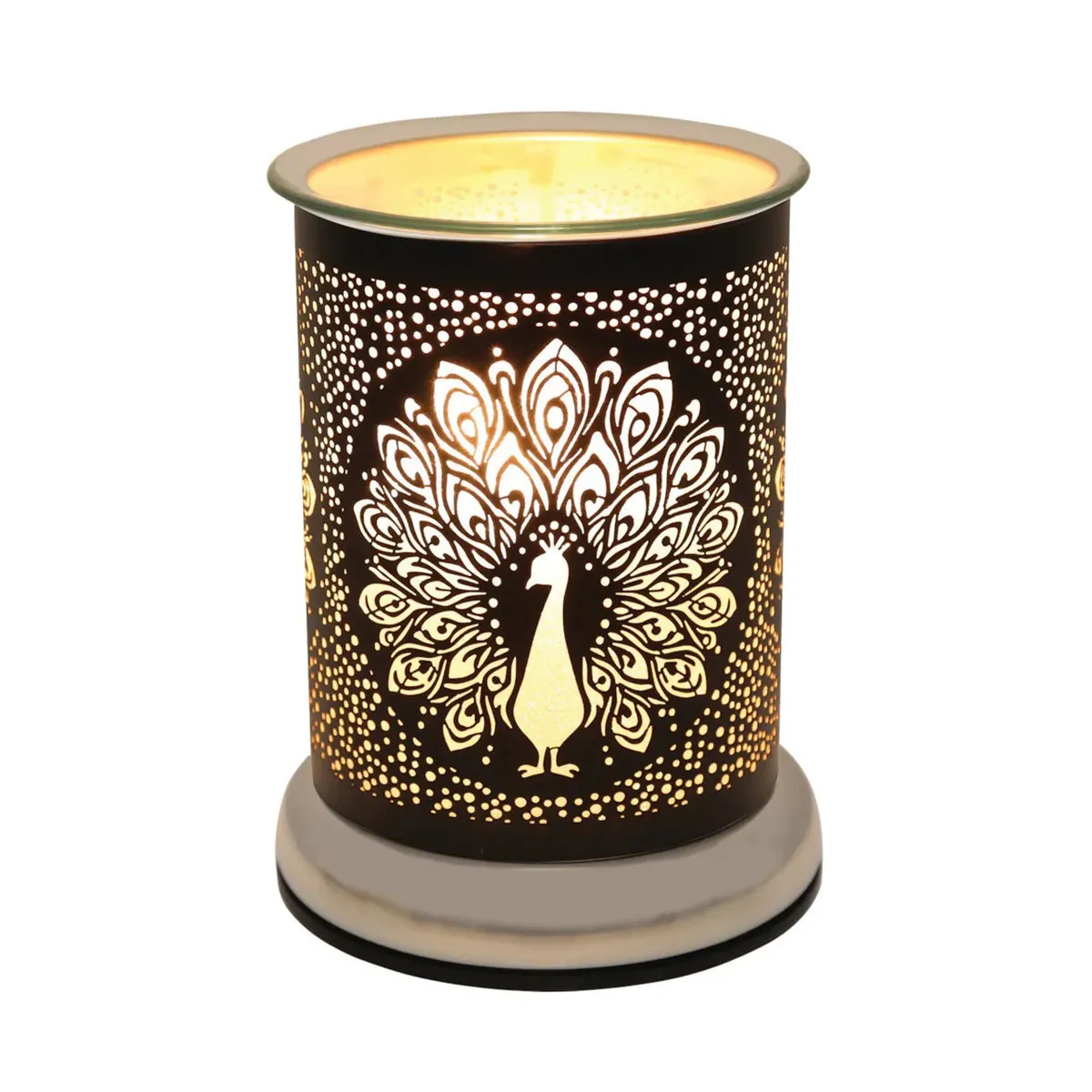 Aroma Black Peacock Electric Wax Melt Warmer