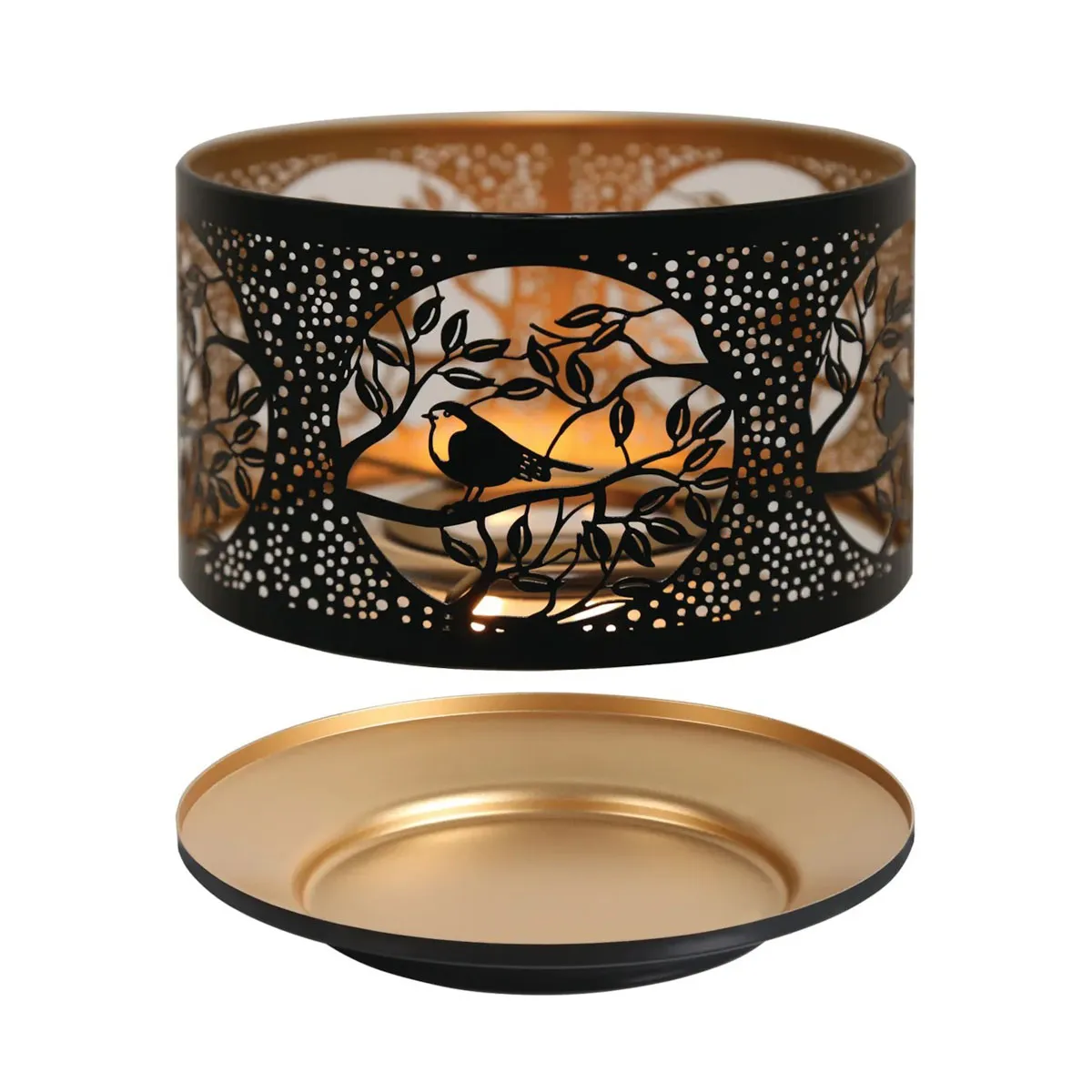 Aroma Silhouette Black Bird Shade & Tray