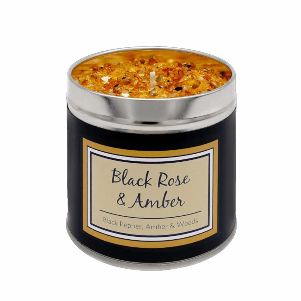Best Kept Secret Black Rose & Amber Tin Candle