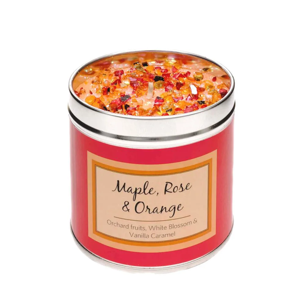 Best Kept Secrets Maple, Rose & Orange Tin Candle